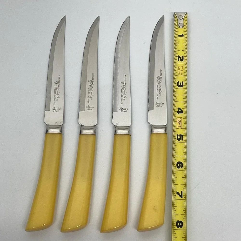 Westall Richardson Forever Sharp Bakelite Handle Set Of 4 Stainless Bread Knife